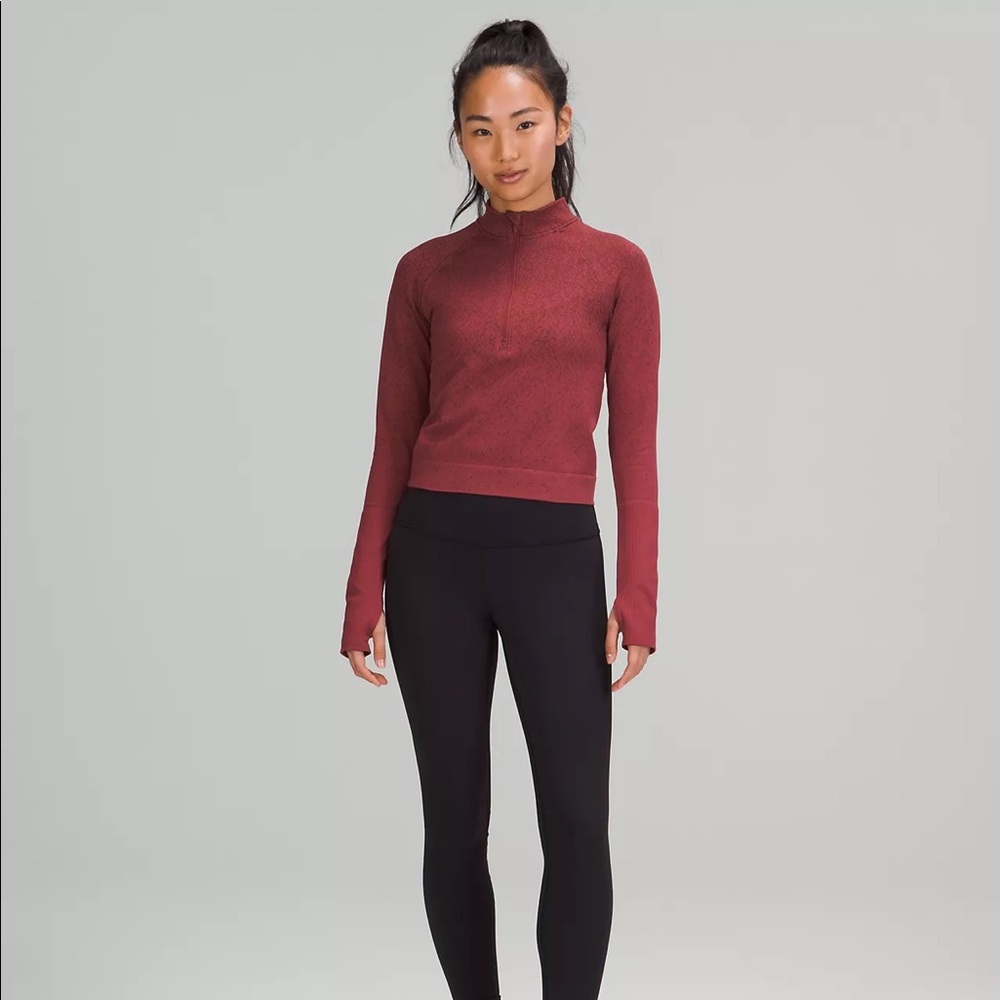 Lululemon Rest Less Cropped Half-Zip